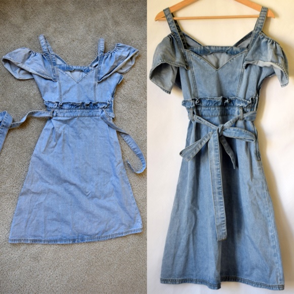 Lost Ink Dresses & Skirts - NWOT Lost Ink ASOS Denim Midi Dress